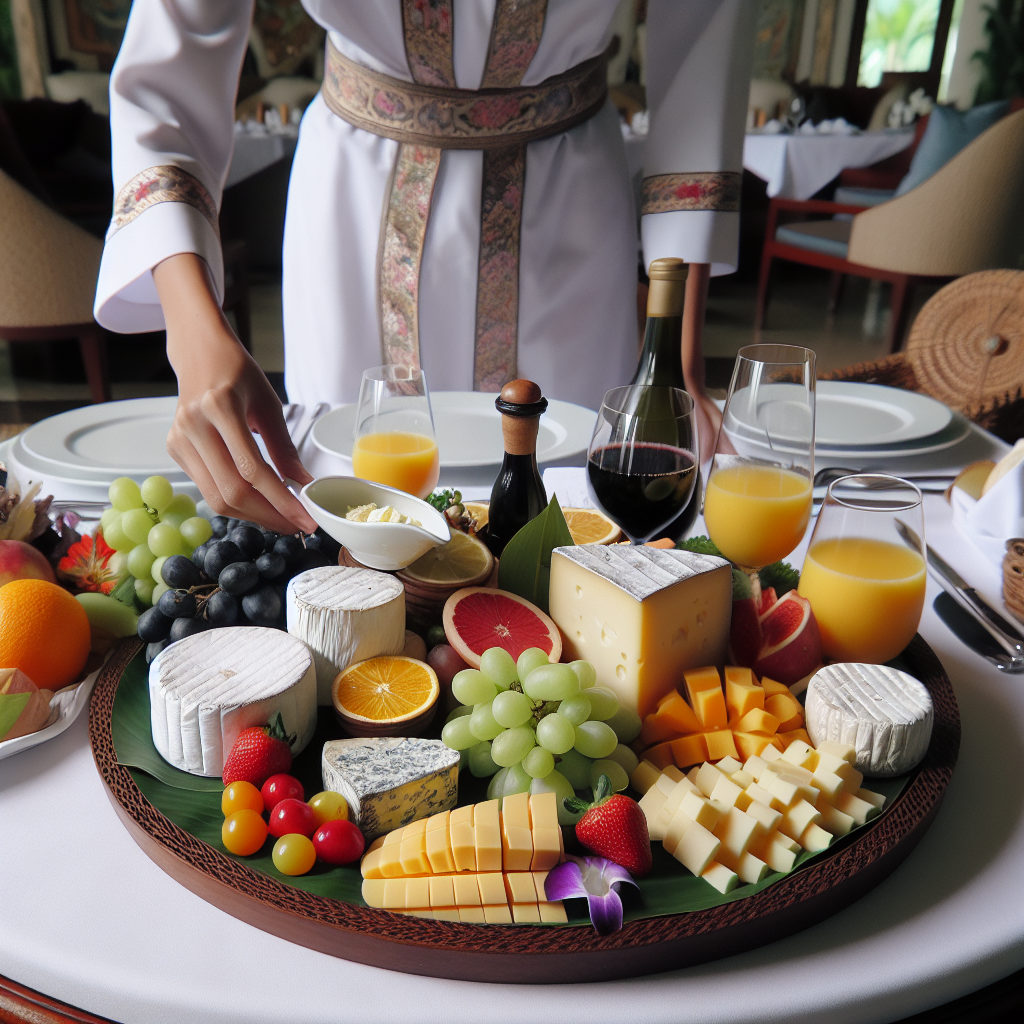 Villa Restaurant peynir tabağı servisi